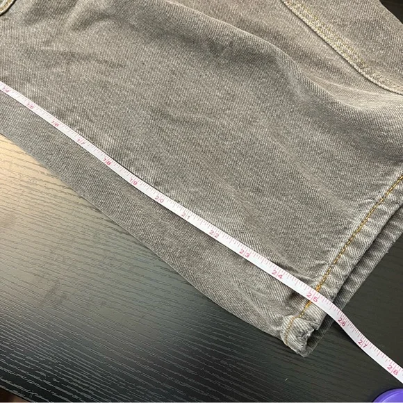 NWT Free People Gray Wide-Leg Denim Overalls - Picture 13 of 13